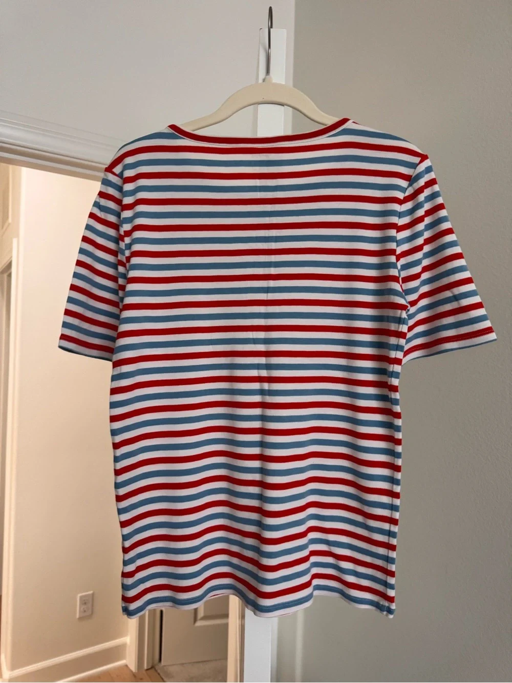 J.Crew Women’s Striped Crew Neck Tee Size L